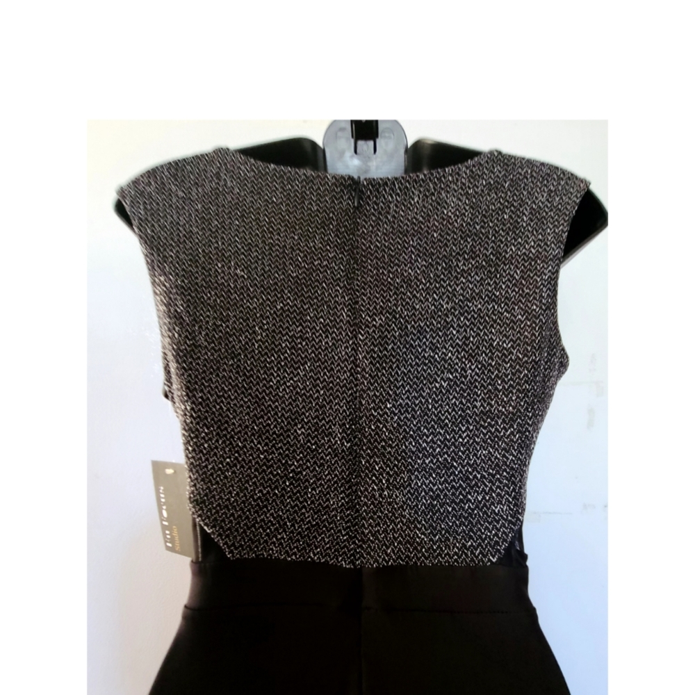EnFocus Studio METALLIC WITH BLACK MAXI DESIGNER DRESS SIZE 4 NWT - Picture 4 of 6